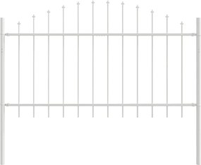 vidaXL Φράχτης Κήπου 4 pcs Λευκό 170 x 140 εκ