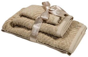 Πετσέτες Best 0662 (Σετ 3τμχ) Beige Das Home Σετ Πετσέτες 70x140cm 100% Cotton