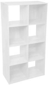 Βιβλιοθήκη Δαπέδου 8 Θέσεων (67.5x32x134) F-V Mix White 160478C