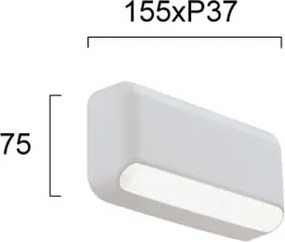 Απλίκα LED Εξωτερικού Χώρου Viokef Seren White 4309300