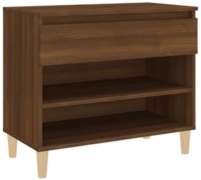vidaXL Παπουτσοθήκη Καφέ Δρυς 70x36x60 εκ. από Επεξεργασμένο Ξύλο