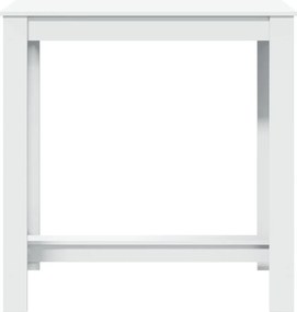 vidaXL Τραπέζι Μπαρ Λευκό 102x50x103,5εκ. Επεξεργ. Ξύλο