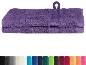 vidaXL Πετσέτες 2 pcs Μοβ 15 x 21 cm Βαμβάκι