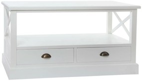 Τραπεζάκι Καφέ DKD Home Decor Λευκό Ξύλο (108 x 48 x 56,5 cm)