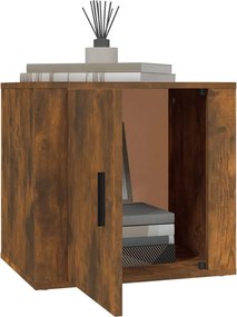 vidaXL Κομοδίνα 2 τεμ. Καπνιστή Δρυς 50x39x47 εκ.