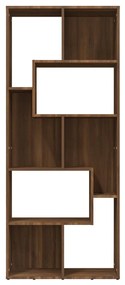 vidaXL Βιβλιοθήκη Καφέ Δρυς 67 x 24 x 161 εκ. από Επεξεργασμένο Ξύλο