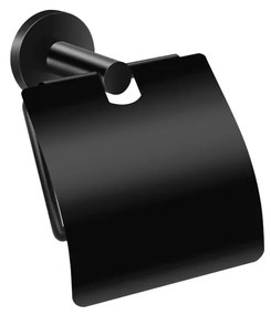 Χαρτοθήκη με καπάκι Sanco Twist Black Mat 14317-M116