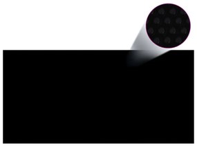 Κάλυμμα Πισίνας Μαύρο 450 x 220 εκ. από Πολυαιθυλένιο - Μαύρο