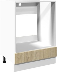 vidaXL Ντουλάπι για Φούρνο Sonoma Δρυς 60x46x81,5 εκ. Επεξ. Ξύλο