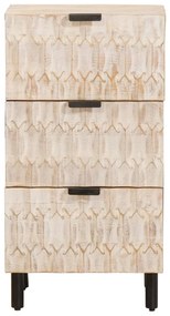 vidaXL Πλαϊνό γραφείο Λευκό Φινίρισμα Καθαρισμού 40 x 33 x 75 εκ.