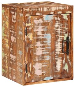 vidaXL Κομοδίνο Καφέ 35 x 33 x 48 εκ Ανακτημένο Στερεό Ξύλο