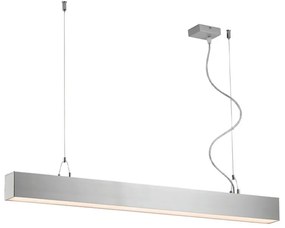 Γραμμικό Φωτιστικό Κρεμαστό Station Ultra 3911-00086-3-U-N 3000K 3848lm 86x120cm Anodized Viokef