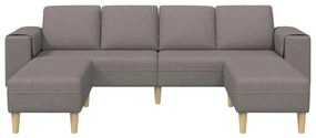 vidaXL Σετ Καναπέ 3 pcs Taupe ύφασμα