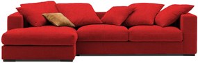 Γωνιακός καναπές Pilo-Προσαρμόσιμη-225φ 145β εκ.-Κόκκινο (Star4623)