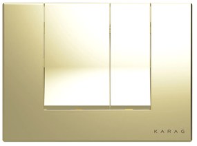 Πλακέτα καζανακίου διπλής λειτουργίας ALINDA Gold Matt A227-007 KARAG - A227-007