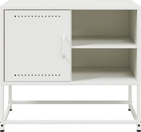 vidaXL Έπιπλο Τηλεόρασης Λευκό 68x39x60,5 εκ. από Χάλυβα