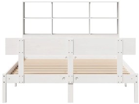 vidaXL Κρεβάτι Βιβλιοθήκη Χωρίς Στρώμα 120x200 εκ Μασίφ Ξύλο Πεύκο