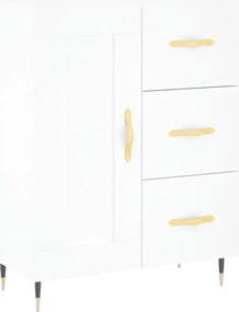 vidaXL Ντουλάπι Λευκό 69,5x34x180 εκ. από Επεξεργασμένο Ξύλο