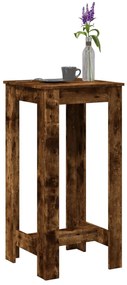 vidaXL Τραπέζι Μπαρ Καπνιστή Δρυς 51x50x103,5 εκ. Επεξ. Ξύλο