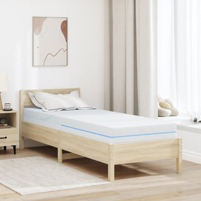 vidaXL Στρώματα Λευκό 80 x 200 cm 100% ύφασμα πολυεστέρα με τζακάρ
