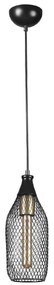 Φωτιστικό Οροφής Rio 941RTN1241 Φ12x70cm 1xE27 40W Black Opviq