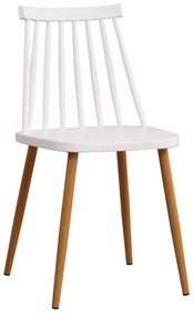 Καρέκλα ArteLibre CYGNET Λευκό PP/Μέταλλο 42x46x80cm-14600039