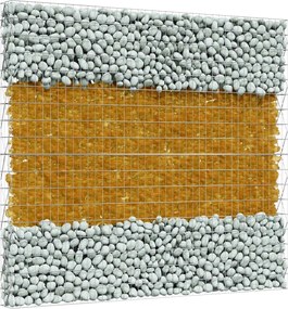 vidaXL Πέτρες Κήπου Καφέ 12 cm Γυαλί