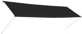 vidaXL Τέντα Συρόμενη Ανθρακί 400 x 150 εκ.