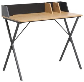 Γραφείο FL2352 Fylliana Μεταλλικό Μαύρο 90x50x85 εκ. 90x50x85 εκ.