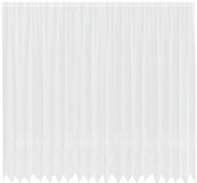 vidaXL Κουρτίνες με κουρτίνες Λευκό 500 x 260 εκ. Πολυεστέρας