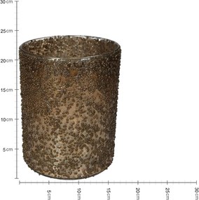 Κηροπήγιο ArteLibre Χρυσό Γυαλί 16x16x21cm