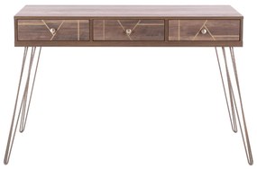 Κονσόλα KAITLYN Καρυδί - Χρυσό 120x55x79,5Y εκ. 120x55x79.5 εκ.