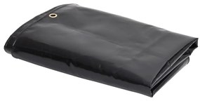 vidaXL Μουσαμάς Μαύρος 650 γρ./μ.² 3 x 4 μ.