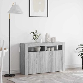 vidaXL Πλαϊνό γραφείο Γκρίζο Σονομα 116 x 30 x 75 εκ.