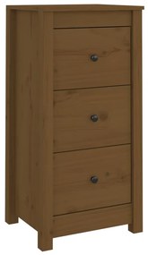 vidaXL Συρταριέρες 2 τεμ. Καφέ Μελί 40x35x80 εκ. από Μασίφ Ξύλο Πεύκου