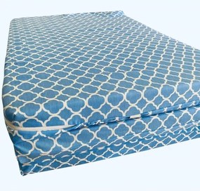 Πτυσσόμενο στρώμα δαπέδου αφρού λευκό 180x80x6 cm