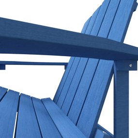 Καρέκλα Κήπου Adirondack Θαλασσί από HDPE - Μπλε