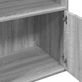 vidaXL Βιβλιοθήκη Γκρι Sonoma 100x36x189 εκ. από Επεξεργ. Ξύλο