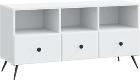 vidaXL Ντουλάπι TV Λευκό 102 x 34,5 x 50 εκ. Επεξεργασμένο Ξύλο
