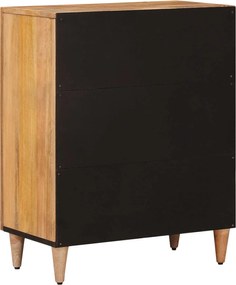 vidaXL Πλαϊνό γραφείο Φυσικό 60 x 33 x 75 cm Στερεό ξύλο μάνγκο