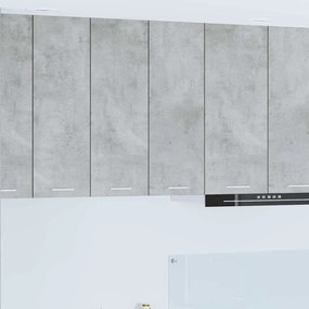 vidaXL Κρεμαστό ντουλάπι με ράφι Riga Σκυρόδεμα Γκρι 60 x 31 x 80 εκ.