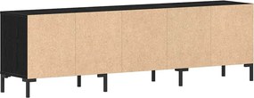 vidaXL Ντουλάπι TV 150 x 30 x 44,5 εκ. Μαύρη Οξυά Επεξεργασμένο Ξύλο