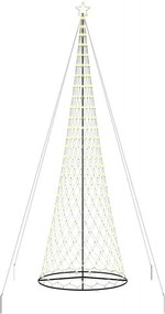 vidaXL LED Χριστουγεννιάτικο Δέντρο με βάση Θερμό λευκό 500 cm Μέταλλο
