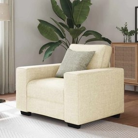 vidaXL Καναπές με μαξιλάρι με μαξιλάρι Μπεζ 100 x 77 x 82 εκ Λινό