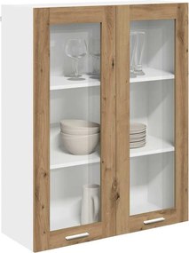 vidaXL Κρεμαστό ντουλάπι με αποθήκευση Artisan Oak 80 x 31 x 100 εκ.