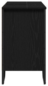 vidaXL ντουλάπα σιντριβανιού  Μαύρη Δρυς 91x35x60 εκ Επεξεργασμένο Ξύλο