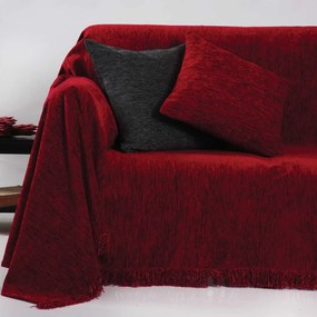 Μαξιλαροθήκη Σετ Ζακάρ Σενίλ 1300 Red Anna Riska 42X42 Chenille