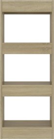 vidaXL Βιβλιοθήκη/Διαχωρ. Χώρου Sonoma Δρυς 40x30x103 εκ. Επεξ. Ξύλο