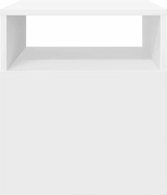 vidaXL End Table 2 pcs Λευκό 40,5 x 40 x 45 εκ Επεξεργασμένο ξύλο