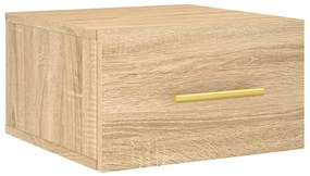 vidaXL Κομοδίνα Επιτοίχια Sonoma Δρυς 35 x 35 x 20 εκ.